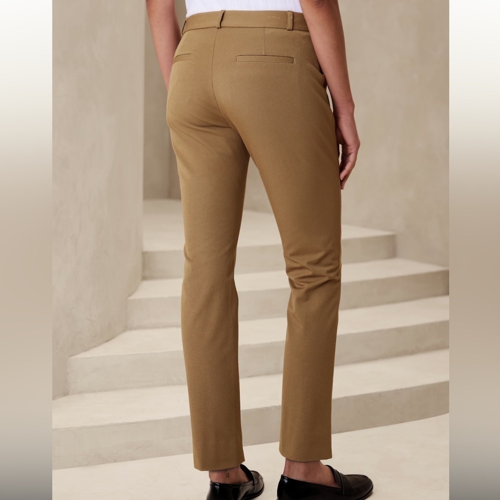 Banana Republic Sloan Fit Brown Stretchy Pants Size 12 Great Condition - Picture 3 of 7